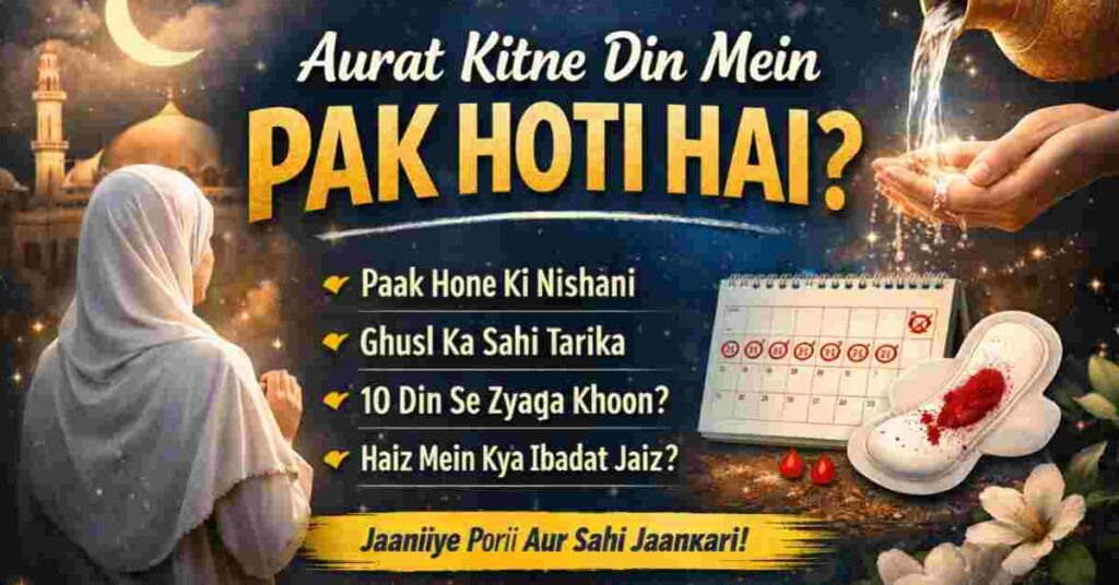 Aurat Kitne Din Mein Pak Hoti Hai?
