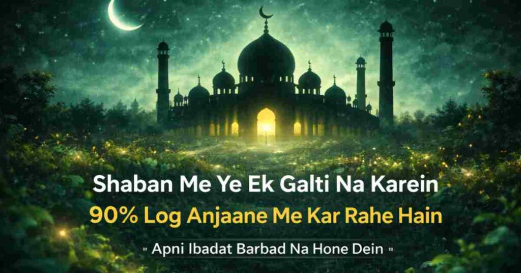 Shaban Me Ye Ek Galti Na Karein