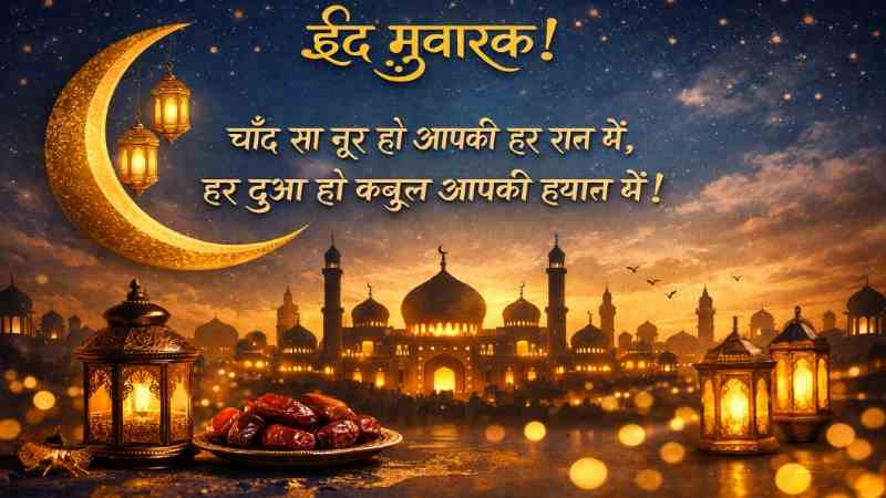 Eid Mubarak Wishes in Hindi