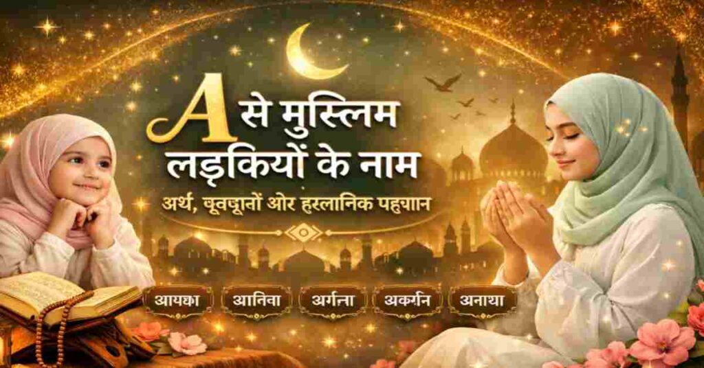 A से मुस्लिम लड़कियों के नाम