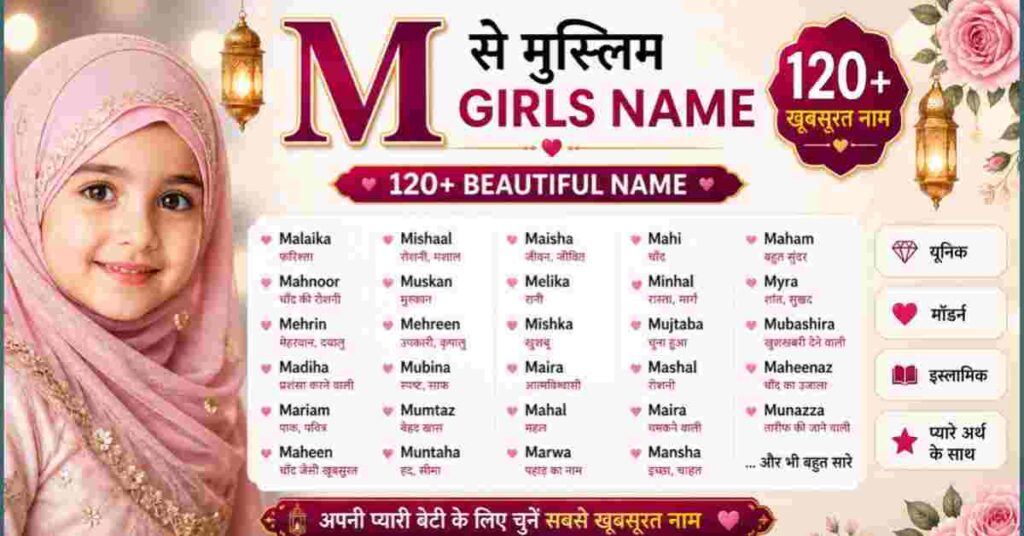 M se muslim girls name : 120+ beautiful name