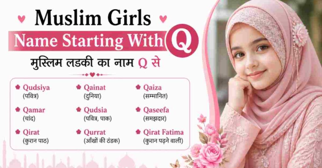 Muslim girls name starting with q