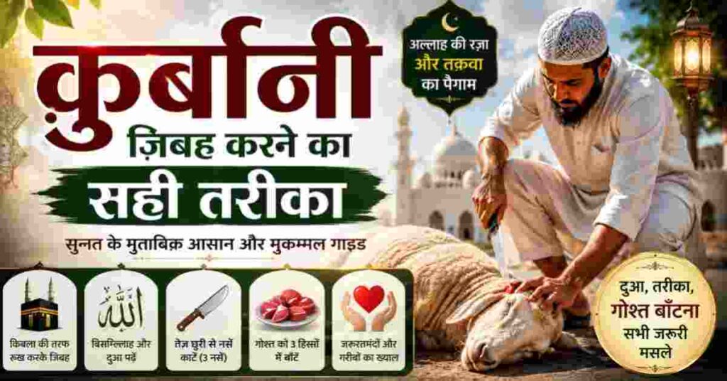 Qurbani Zibah Karne Ka Tarika