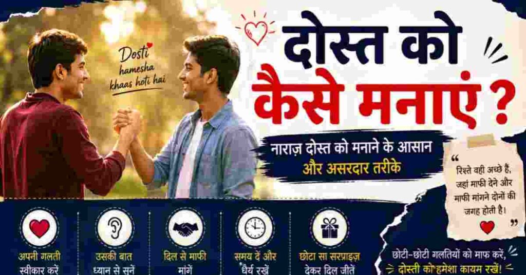 दोस्त को कैसे मनाएं