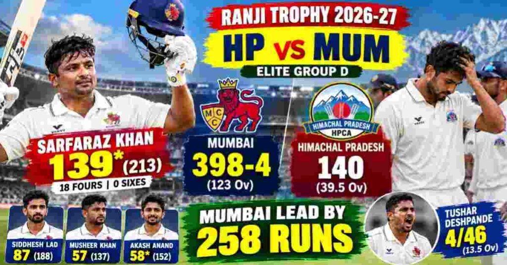 HP vs MUM Ranji Trophy 2026-27